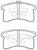 Комплект тормозных колодок (AISIN: G1N019)